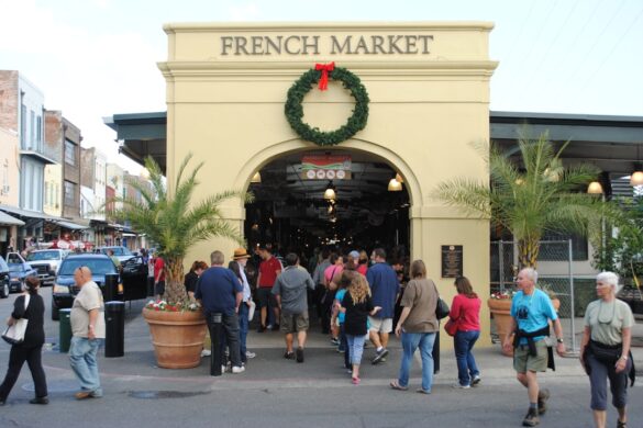 French Market in New Orleans filled with local crafts