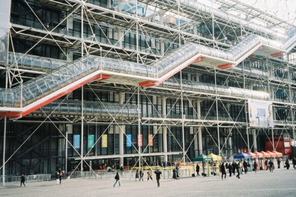 Modern architecture of Centre Pompidou