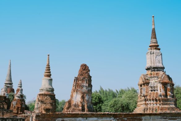 Historical temple architecture in Thailand