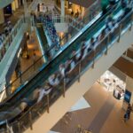 Street view of Magnificent Mile bustling with shoppers